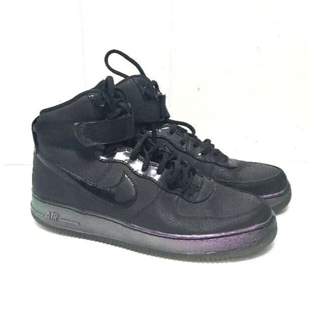 Nike Air Force 1 High Women's Premium Black  Size 11.5 654440-007